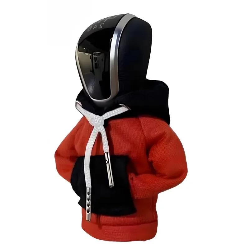 Car Shift Hoodie Cover Shift Lever Sweatshirt Gear Handle Decoration Universal Car Shift Lever Interior Decoration