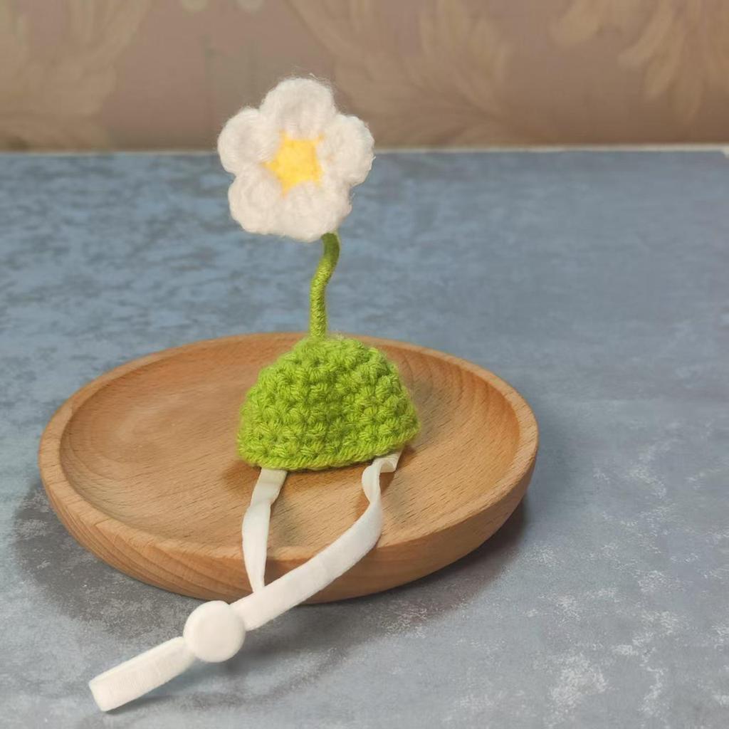 Valentine's Pearl Desktop Goose Set with Mini Knitted Hat & Adjustable Wings Clothing