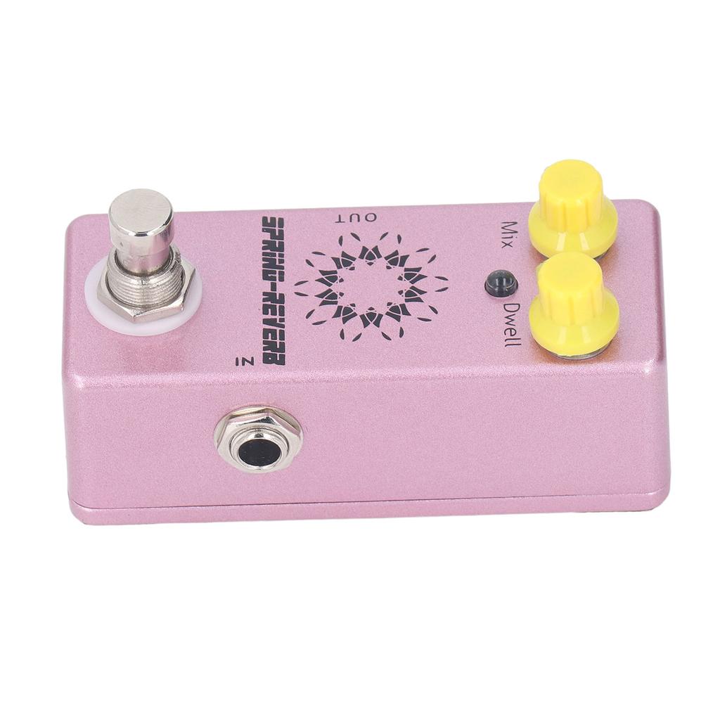 Spring Reverb Effect Pedal 1 4 Inch Mono Jack Mix Dwell Knob Low Noise Aluminum Alloy Guitar Effect Pedal