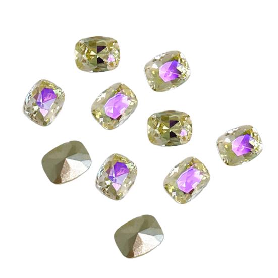 10ks/sada Nail Art Charm 3D vícetvaré DIY lesklé luxusní umělé křišťálové ozdoby na nehty zdobení nehtů domácí salon příslušenství na nehty