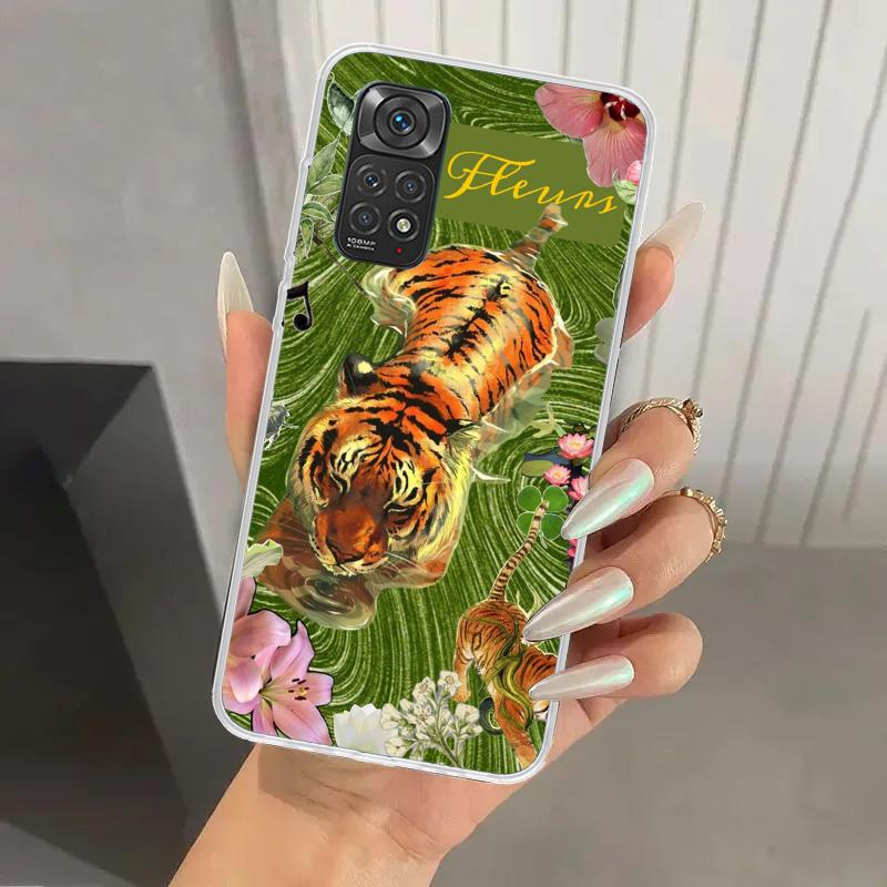 Superior Tiger Pattern Art Phone Case for Xiaomi Redmi Note 15 14 14S 13 12S 12 Pro 11S 11 Plus 11T 11E 10S Soft Funda Print She