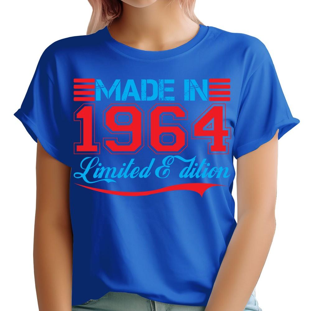 62nd Birthday Gift TShirt Made In 1964 Limited Edition Unisexs Tee Top 2Ta34