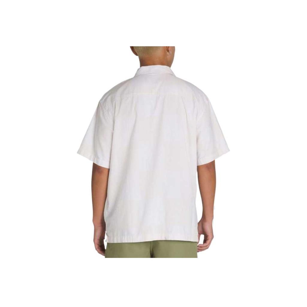 Vans Kessler Loose Flowing Elegant Fashion Short Sleeve Shirt Men Shirts White VN000M18E68