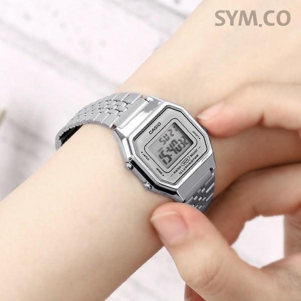 Часы Casio Small Classic Vintage Womens Free Buckle Watch 680 White + Пакет для обмена — фото 3