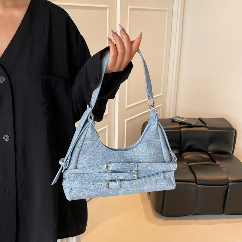 Crossborder Fashion Pu Shoulder Bag For Women With Zipper Closure And Inner Pockets