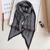 Fashion Print Hair Ribbon Scarf Women Neck Tie Bag Scarfs Satin Silk Skinny Headscarves Ladies Foulard Floral Bands  New