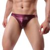 Mens Sexy Underwear Imitation Leather Lacquer Pants Sexy Underpants