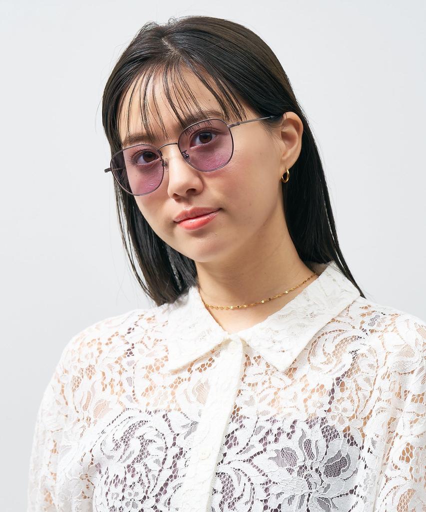 Zoff Suncut UV Cut Sunglasses Colored Lenses Metal Frame UV Protection Unisex Glasses/100% Wellington-Style (Gray (Gunmetal) ZY252G01_17E1)