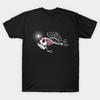 Men Black Print T-shirt Angler Fish No-Cut Transfer Paper Print Cotton Tshirt