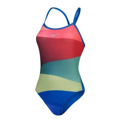 Womens/Ladies Placement One Piece Swimsuit