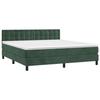 3141560 vidaXL Divan Bed and Mattress Dark Green 180x200cm Velvet