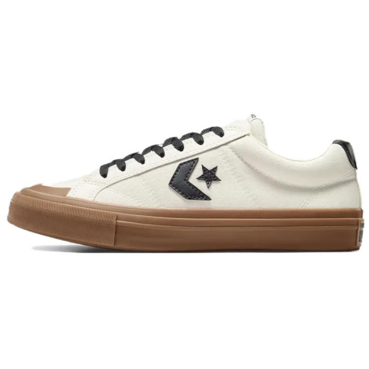 Converse Sport Casual Comfortable Versatile Thin Sole Non-slip Durable Low-top Sneakers Unisex White