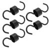 5Pcs Bird Feeder Hooks Black ABS Sturdy Easy Install Beautiful Ant Prevention Hooks for Garden