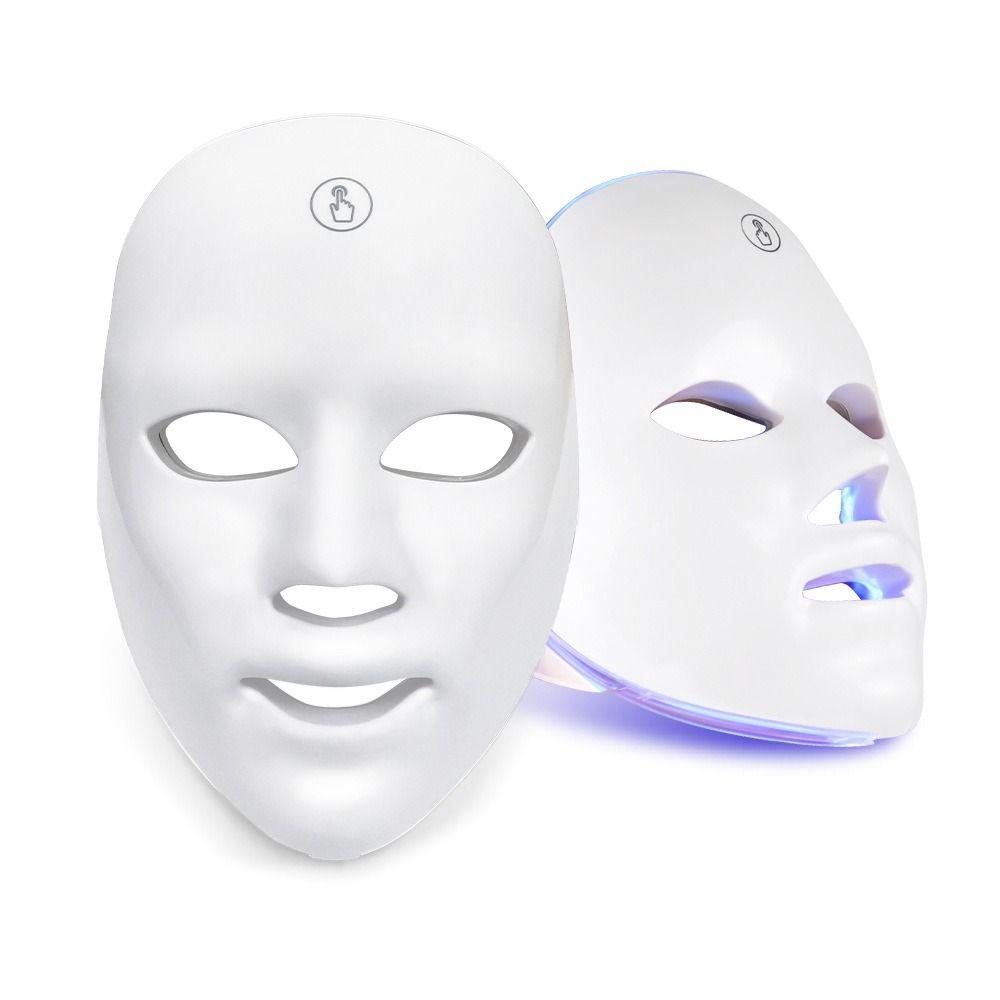 7 Colors LED Face Mask Rechargeable Photon SPA Mask Photon Facial LED Mask  Remove Acne Wrinkle