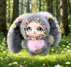 2026 Trendy Lolita Rabbit Plush Doll with Lace Trim – Big Ear Enamel Pendant Gift