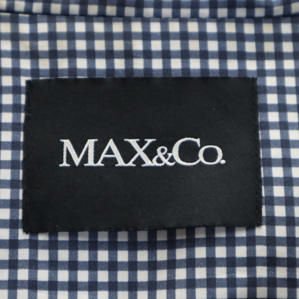 MAX&CO Stainless Collar Coat 38 Navy Women Used