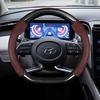 For Hyundai I30 I20 I10 Tucson Elantra Avante Kona Ix35 Ix25 Grand Elantra Solaris Carbon Fiber Leather Car Steering Wheel Cover