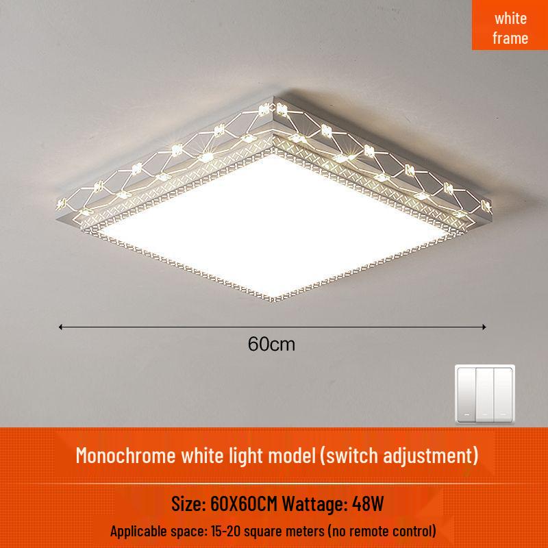 LED Ceiling Light: Simple, Atmospheric Round Fixture for Living Room, Dining Room, Study, and Bedroom.