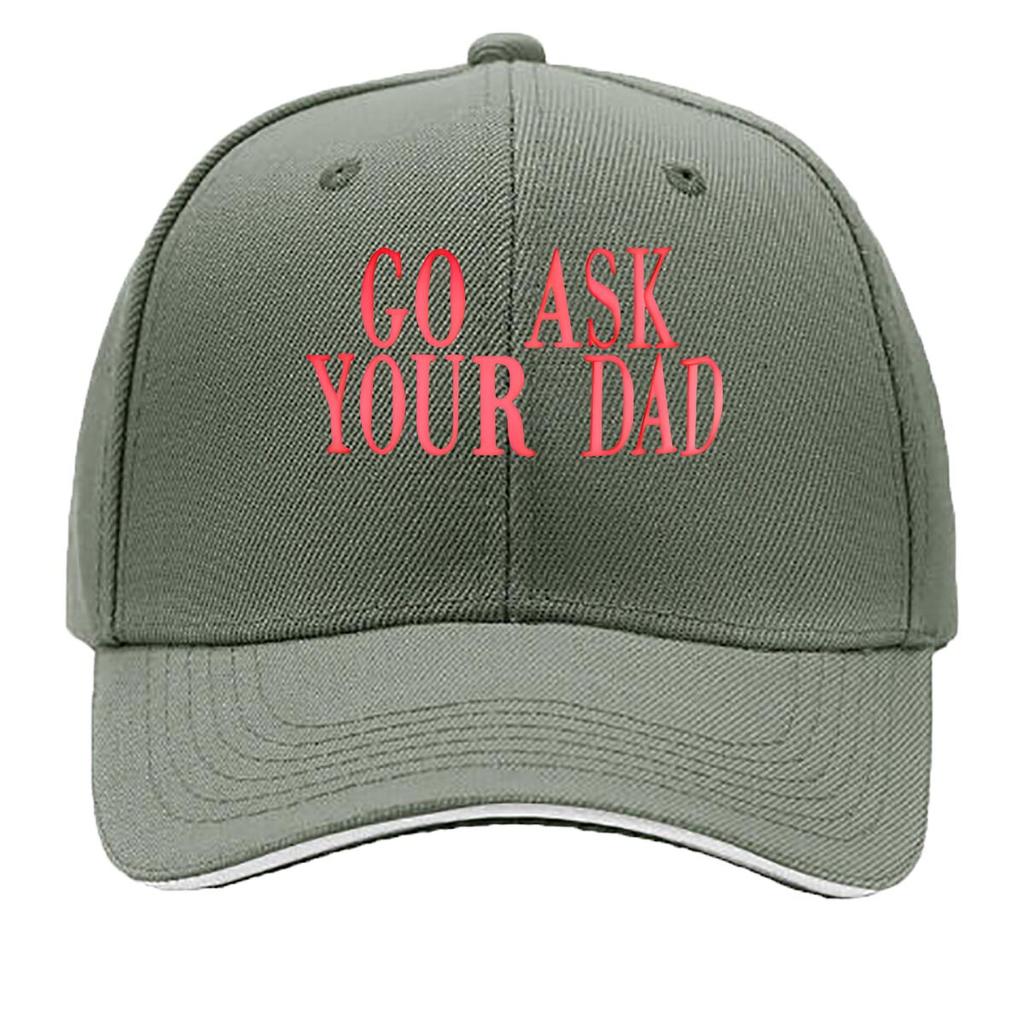 GOASK YOUR DAD Adjustable Snapback Lightweight Breathable Unisex Hat for Unisex Women YK Style S Sandwich Baseball Cap
