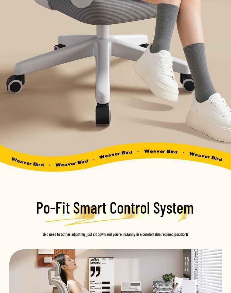 Ergonomic Office Chair for Comfort During Long Sitting - Ideal for Home, Gaming, or Study