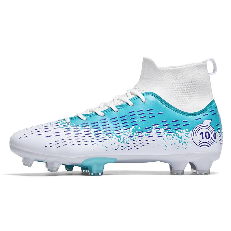Pro Society Football Boot Men Field Training TF/FG Soccer Shoes Jigh-top Turf Non-slip Childrens Football Shoes for Kids