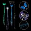 5PCS Flashing LED Light Up Toys LED Hair Lights Flashing Light Up Toys Barrettes for Party Bar Dancing Hairpin Light Up Hair