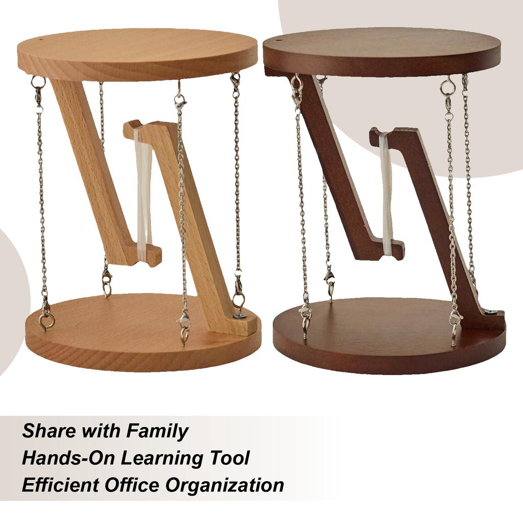 Suspended Storage Rack Tensioned Overall Structural Model Ornament Scientific Wooden Floating Decoration Floating Illusion State