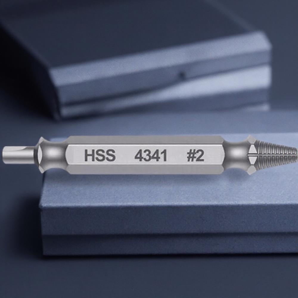 HSS 4341 Stripped Screw Extractor Drill Kit Broken Damaged Bolt Remover Tool for Easy Removal 1PC 4PCS 6PCS Drill Bits Set