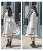 Graduation Ceremony Elementary School Girl Suit Clothes Formal Stephanie Jumper Skirt Blouse Ribbon Tie Patch 5 White 160cm [Arisana] Children's