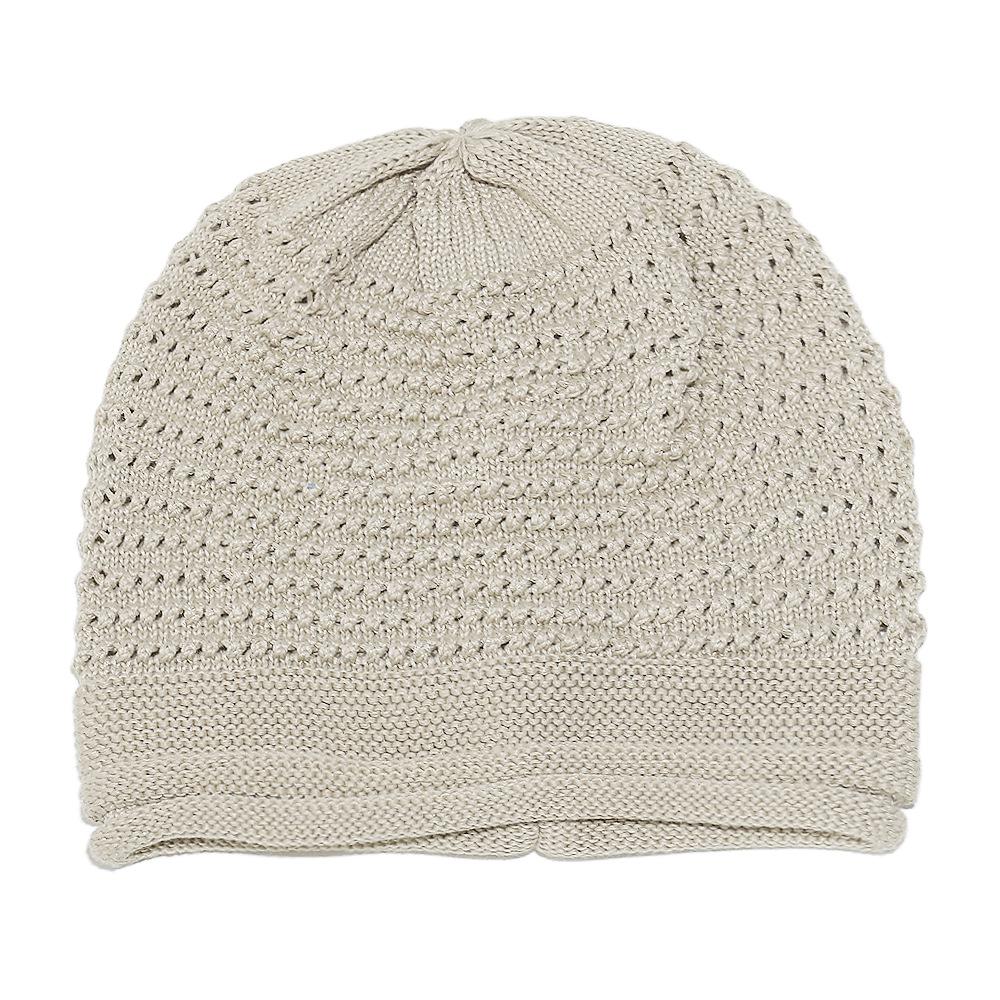 

Temu Winter Ear Protector Pullover Hat Striped Knitted Pullover Hat Solid Color Stacking Hat Men s Wholesale M（56-58cm） бежевий