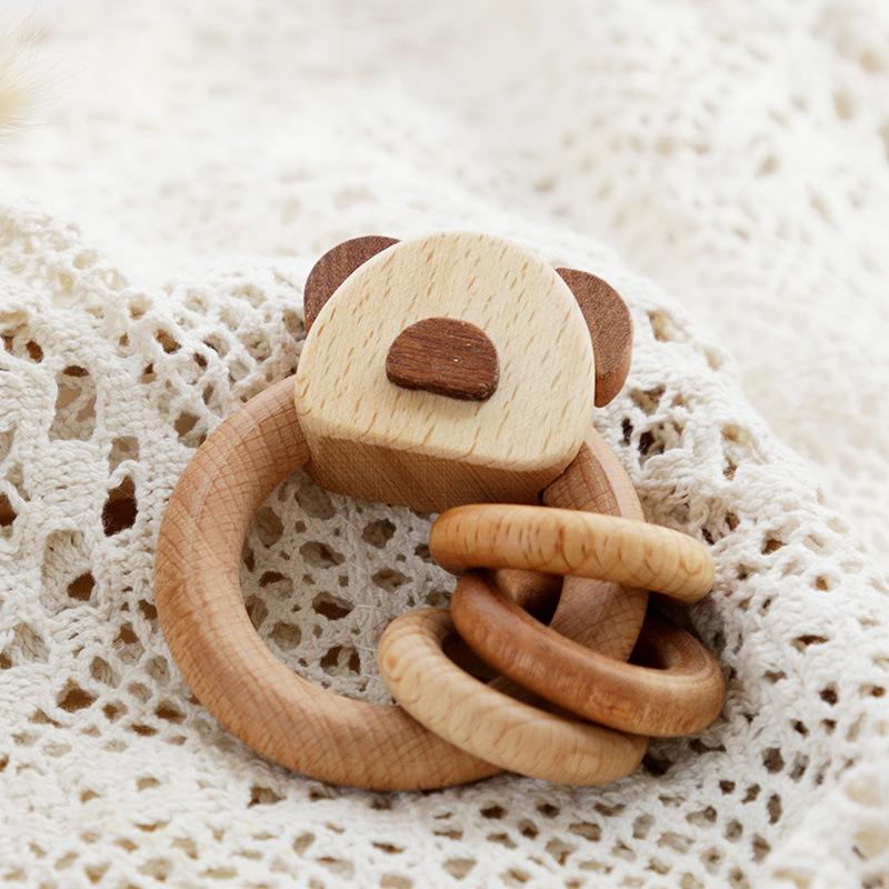 Children's Musical Wooden Rattle Toy Set for Early Education and Gift
