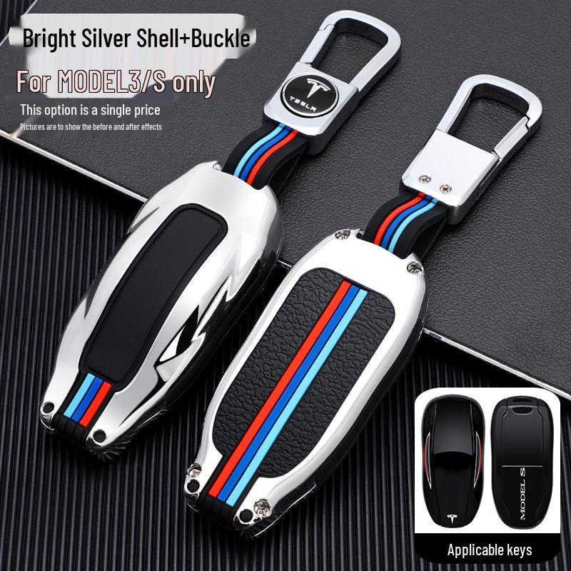 Tesla Model S, X, 3 Key Fob Case Cover - Car Key Shell Buckle Special