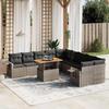 VidaXL Garden Lounge Set with Cushions 11 Pcs, Patio Sofas, Patio Furniture Set, Outdoor Furniture, Grey 3271949
