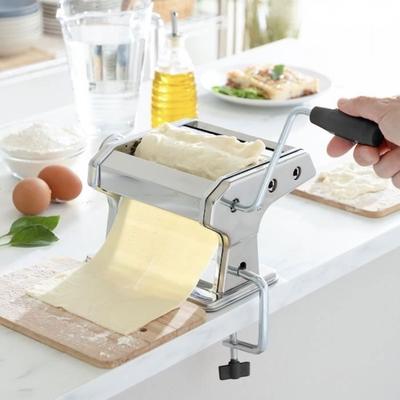 Manual Pasta Maker - CELLUSTOP - MODEZVOUS - Stainless Steel - 3 Types of Pasta - Adjustable 8 Levels