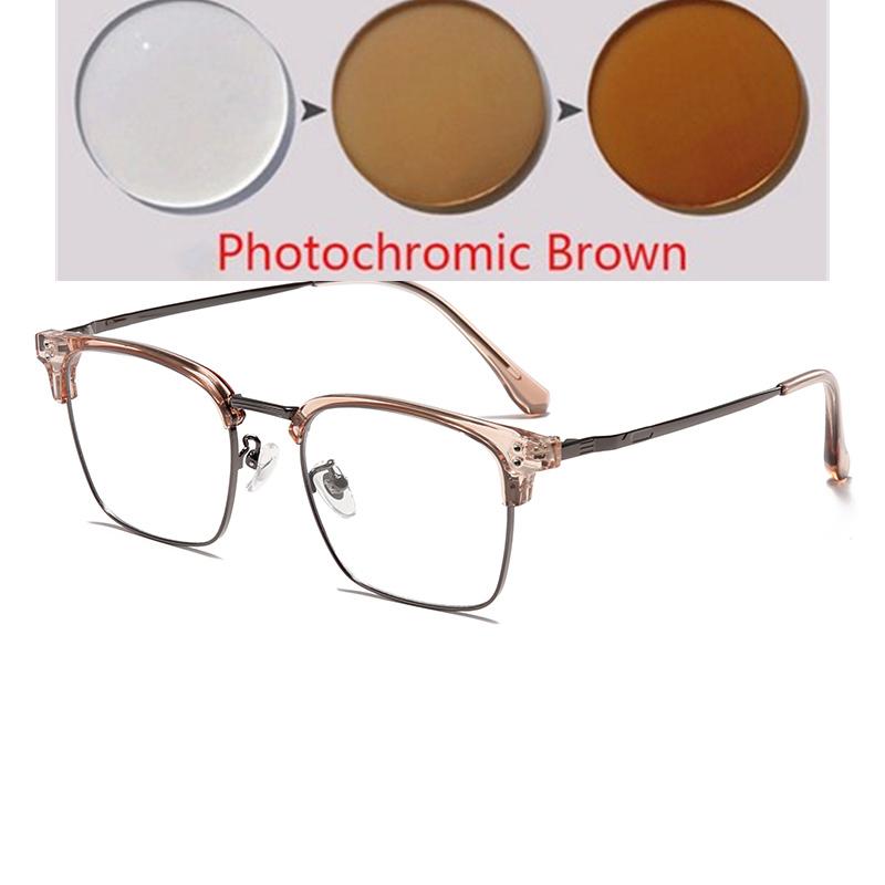 Vintage Literary Student Optical Glasses Women Men Blue Blocking Rays Square Shortsighted Prescription Eyeglasses 0 -0.5 -0.75 To -6