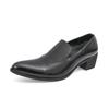 Plus Size Men's Formal Pointed Toe Leather Slip-on Shoes - Spring/Autumn 2025
