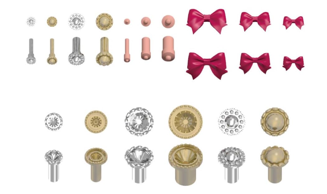 

HMA Mecha Rhythm Marumo Bipla Optional Parts Set for Plastic Models M3-M11