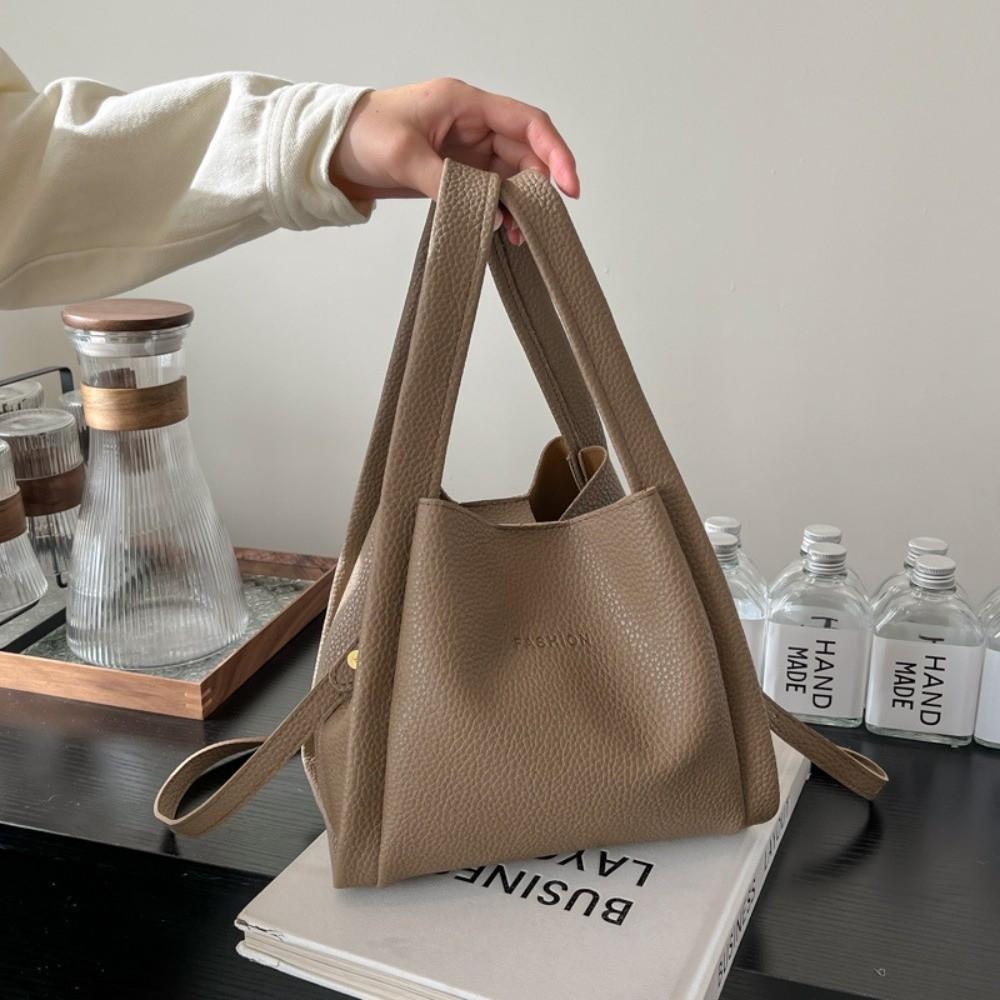 Borsa a Spalla Femminile Stile Coreano Grande Capacità Borsa a Tracolla Borse con Manico Superiore in Pelle Quotidiana