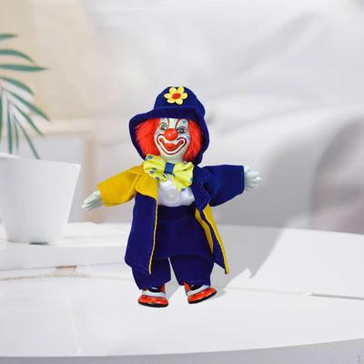 Clown Doll Figurine Decorative Statue Art Crafts, Tabletop Ornament, Figure Sculpture for Dining