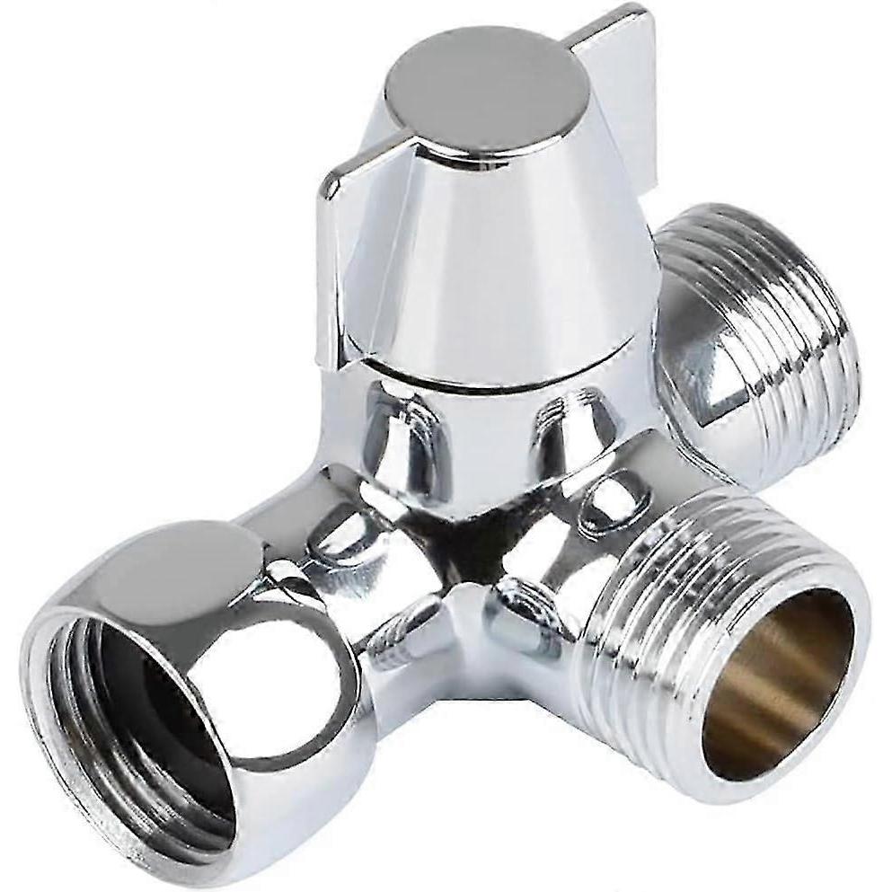 2025 newSolid Brass 3-Way Diverter Valve G1/2" - Shower/T-adapter Plumbing Fitting