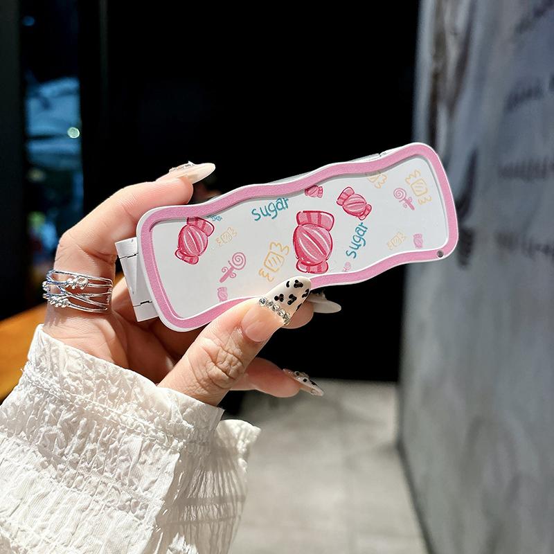 

Расческа складная с подушкой безопасности Портативная портативная массажная расческа с подушкой безопасности Специальное женское зеркало для макияжа 2-в-1 расческа