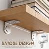 50Pcs Shelf Brackets Support Studs Pegs L Shaped Metal Pin Shelves Seperator Furniture Shelf Wall Mount Bracket Cabinet Holder