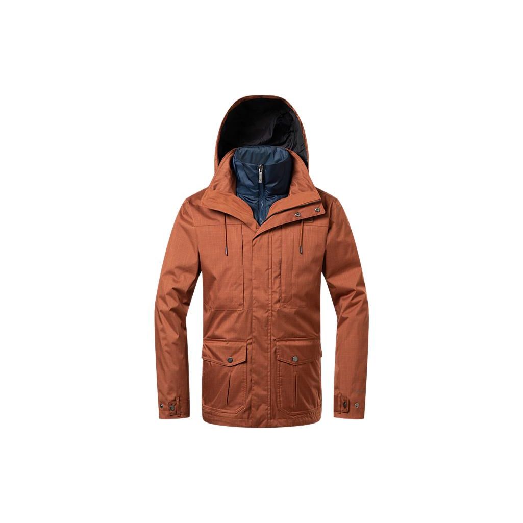Columbia Drawstring Zipper Liner Detachable Hooded