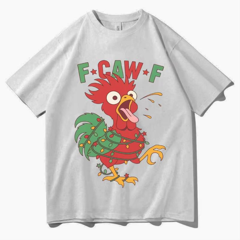 

2025 Hip Hop Graphics Clothing Funny F-Caw-F TShirt Meme Women Streetwear Humor Tees Hot Sale Casual Cozy Cotton T-shirts Unisex 4XL
