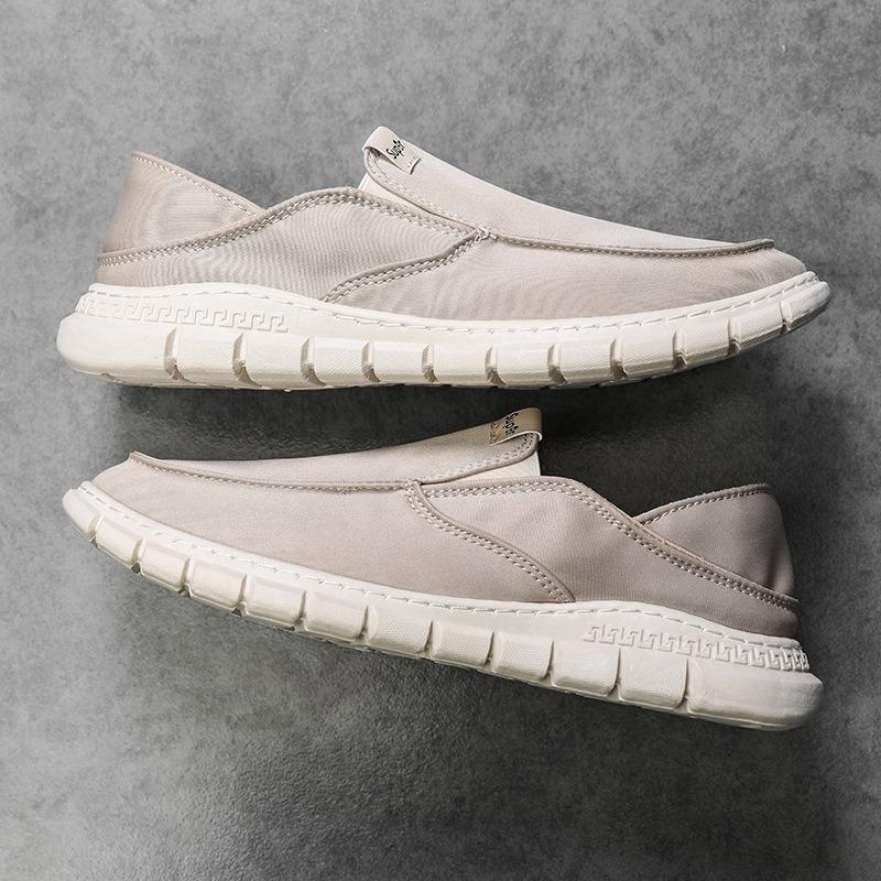 One-pedal Canvas Shoes Spring New Breathable Old Beijing Cloth Shoes Fashion Casual Trendy Shoes Cloth Shoes