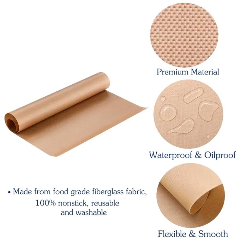 1Pc Oven Baking Mat Oilpaper Baking Tray Reusable 40X50CM Portable Teflon Non Stick High Temperature Resistant