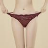 Ladies Spring and Summer Sexy Lace Low Waist Cross Thong Underwear