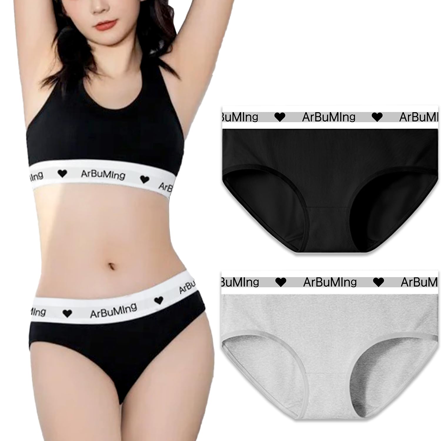 

Комплект Супер Мягкого Хлопка Высоко Для Дня и Ночи [ArBuMIng] Женское Белье, Шорты, 2, Трусики, Женское Белье, Дышащий, Ткань, Эластичный,