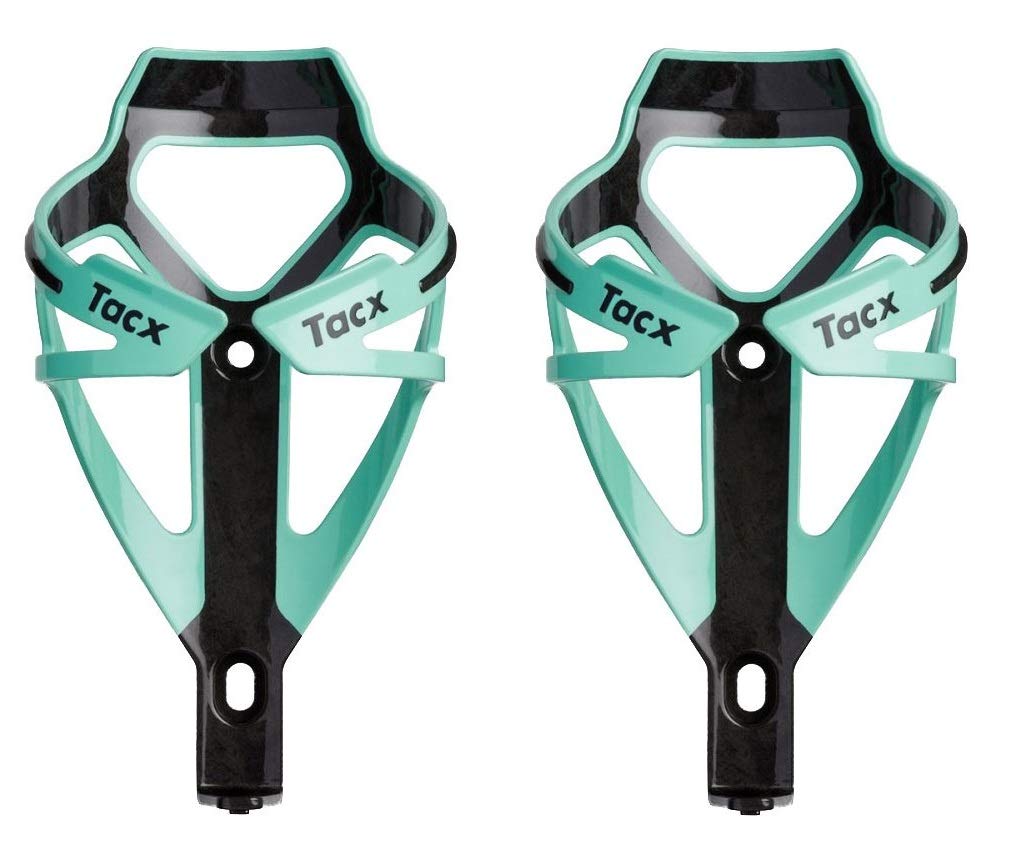 

Set of 2 Tacx Diva Bottle Cages in Celeste (Bianchi Green) [Used]