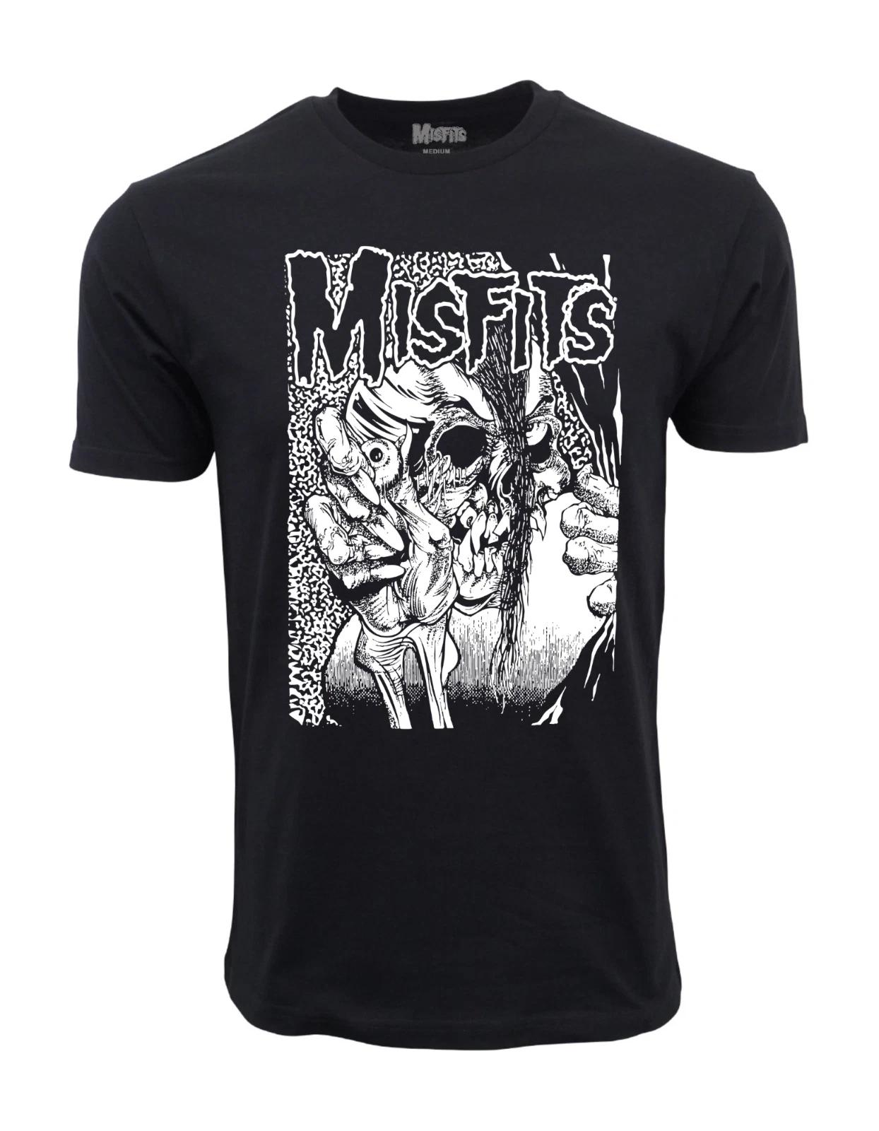 Unisex Adult Casual Graphic THE MISFITS HORROR EYE BALL GRAPHIC T S... S